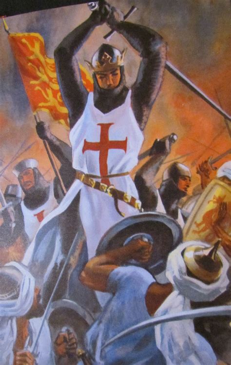 English Templar Crusaders Defeating The Saracens Caballeros