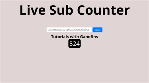 How To Create A Youtube Live Subscriber Count Website Using Youtube Api Youtube Live