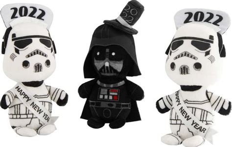 Star Wars Darth Vader And Stormtroopers New Years Eve Plush Squeaky Dog