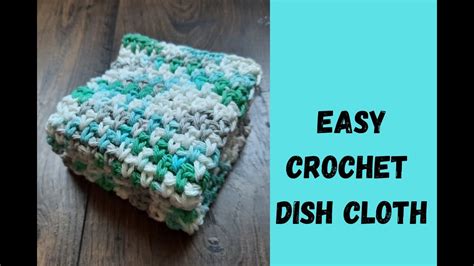 Easy Crochet Dishcloth Youtube