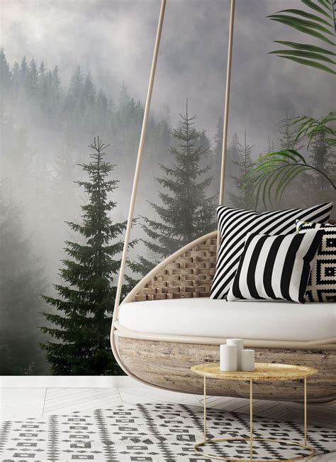 Cool Pine Tree Wall Mural References