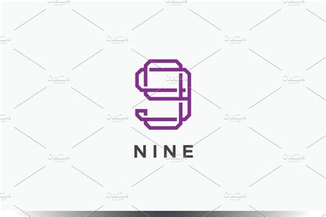 Nine 9 Logo Branding And Logo Templates ~ Creative Market