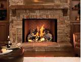 Gas Log Wood Burning Fireplace