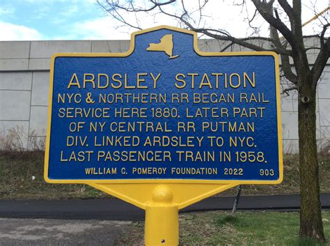 Ardsley Train Station Historical Marker — Ardsley Historical Society