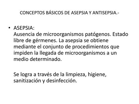 Ppt Principios De Asepsia Y Antisepsia Powerpoint Presentation Pdmrea