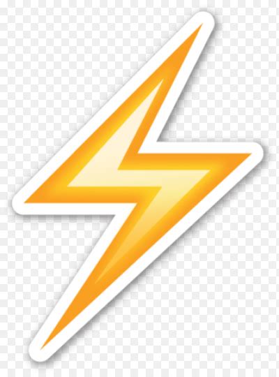 Наклейка Emoji Lightning Png Avatan Plus