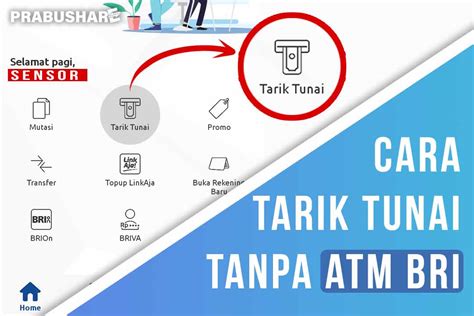 Pt bank rakyat indonesia (pers. CARA TARIK TUNAI TANPA KARTU ATM BANK BRI (Aplikasi BRI ...