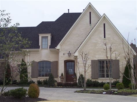 Painted Brick House Brick House Designs French Country Exterior