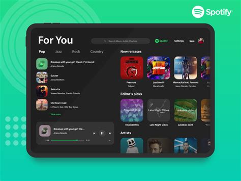 Spotify Redesign For Ipad By Gowtham Gunasekaran On Dribbble