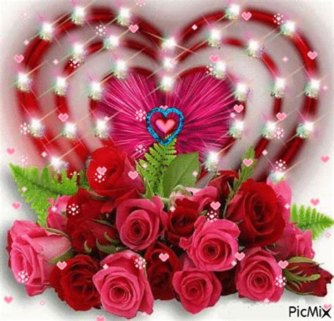Valentines Animated Flowers