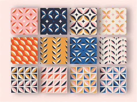 Stunning Sets Of Seamless Patters For Graphic Designers Geometric