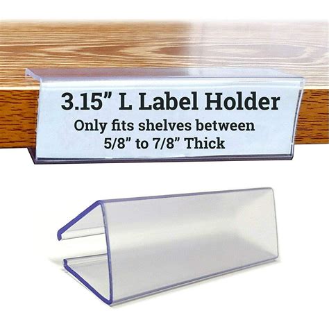 315 L Wood Shelf Label Holder Clip On Ticket Holder For Shelves 6