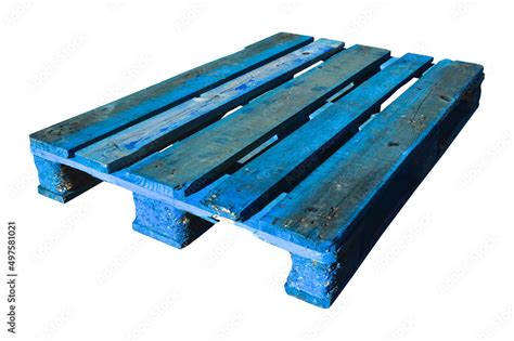Sturdy Wooden Pine Blue Pallet Used In Transportation And Storage Euro