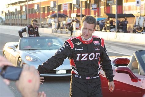 A J Allmendinger High Fives Fans Along Pit Road After Pre Race Ceremonies Tony Stewart Indy