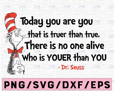 Today You Are You Svg Cat In Hat Svg Dr Seuss Svg Sayings Quotes Read