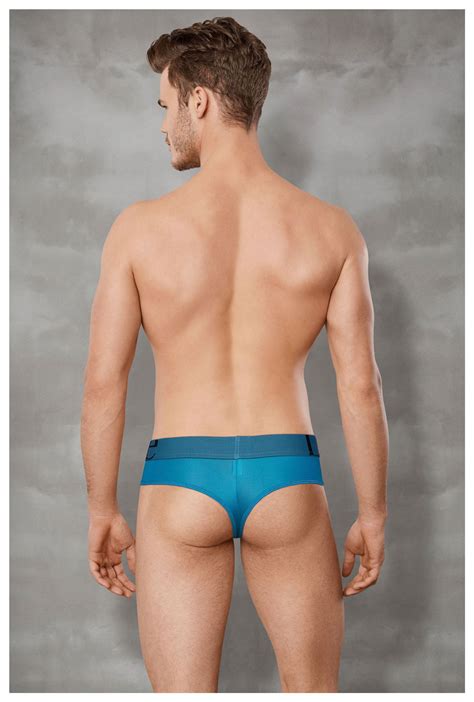 Doreanse Sexy Mens Underwear Thong Cheeky Brief Male String Silky