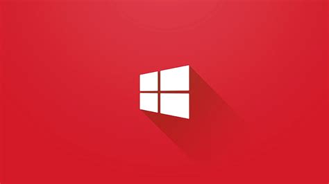 Hd Wallpaper Microsoft Windows Logo Windows 10 Brand Red No People