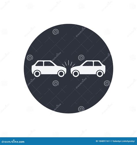 Car Collision Crash Icon Stock Vector Illustration Of Element 184891161