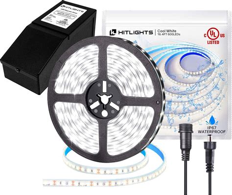Hitlights Waterproof Ul Led Strip Lights With Dimmable Driver 12v Dc