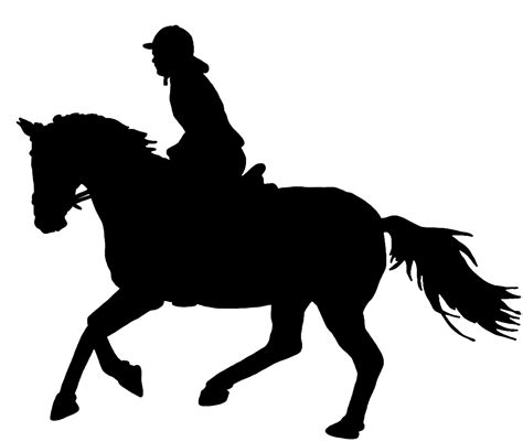 Rider And Horse In Gallop Silhouette Horse Silhouette Horse Logo