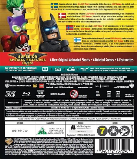 the lego batman movie 3d blu ray blu ray cdon