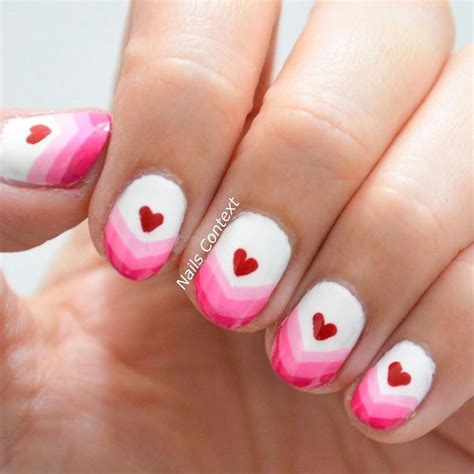 Happy Valentines Day To All For Today I Have This Ombre Nail Art