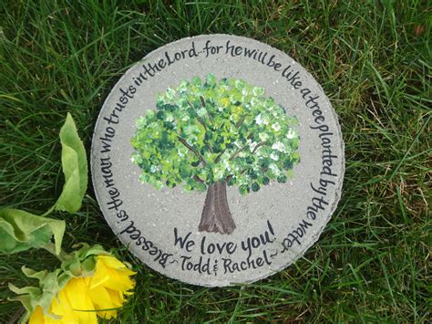 Personalized Garden Stones Perfect For Anniversaries Memorials