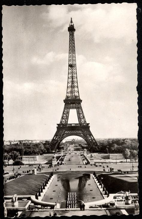 Vintage Photo 1930s French Eiffel Tower France Rppc Eiffel Tower