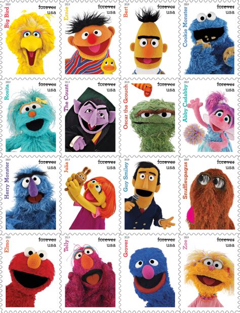 Sesame Streets 50th Anniversary Stamps Are Quite Literally The Cutest