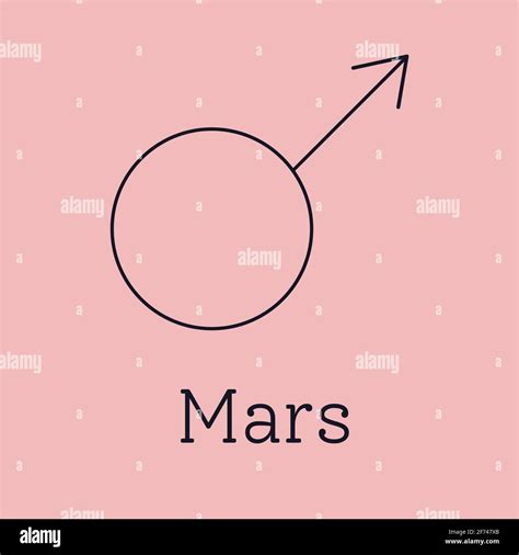 Mars Astrological And Zodiac Symbol Stock Vector Image And Art Alamy