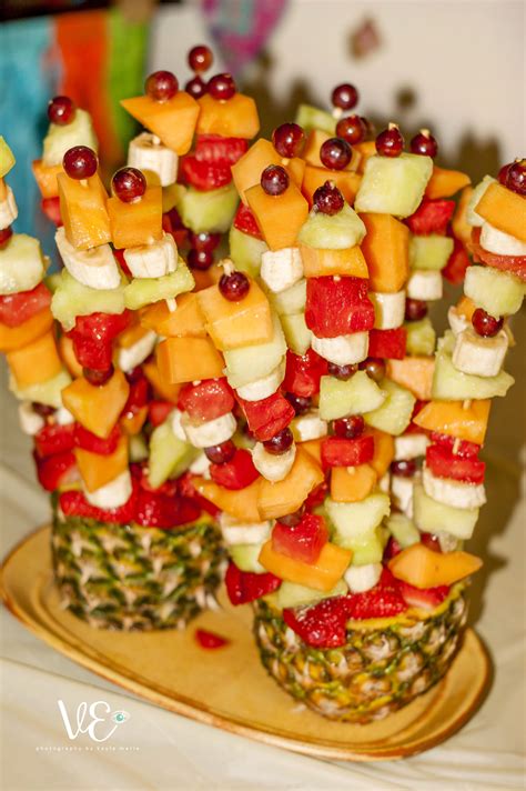 Luau Birthday Party Fruit Display For My Daughters 4th Birthday