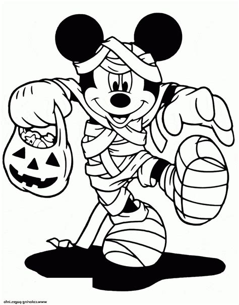 Mickey Mouse Coloring Page Halloween Subeloa11