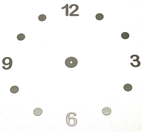 New Ready Spaced Self Adhesive Clock Dial Transfers Numbers Clock