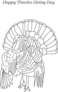 turkey thanksgiving day coloring page