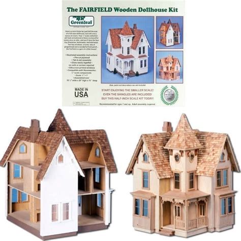 The Fairfield Dollhouse Kit By Greenleaf Dollhouses Christmas T Rare
