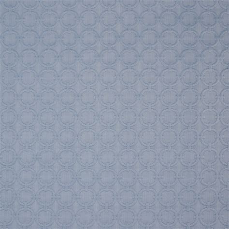 Bay Blue Geometric Cotton Upholstery Fabric