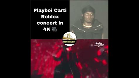 Playboi Carti Roblox Concert In 4k Youtube