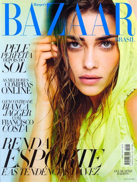 Cover Of Harpers Bazaar Brazil With Ana Beatriz Barros February 2012