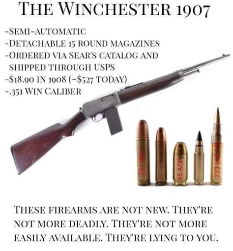 The Winchester 1907 Semi Automatic Detachable 15 Round Magazines