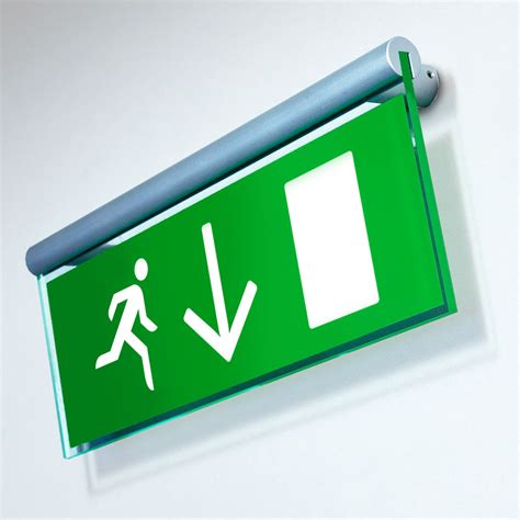 Fire Escape Sign Wall Mounted Signslot Fe 9258eec Signbox