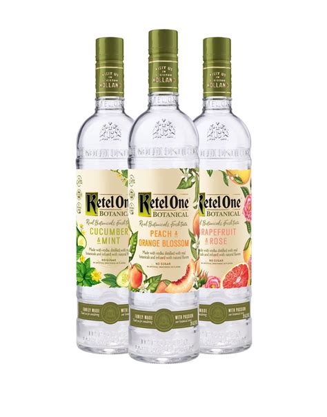 Ketel One Botanical Collection 3 Bottles Buy Online Or Send As A