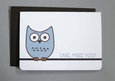 Owl miss you printables by lauren mckinsey. 13 best cards ideas images on Pinterest | Going away ...
