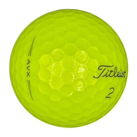 Titleist Avx Yellow 1 Dozen Premium Used Golf Balls Golfballsca