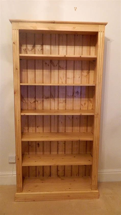 Solid Pine Bookcase 6ft Tall X 3ft Wide X 305mm Depth Hand Made In The