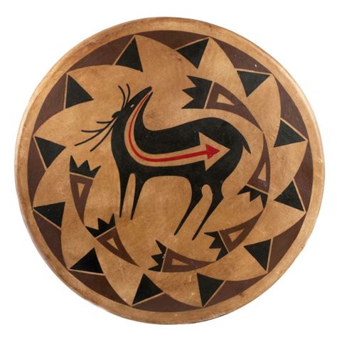 Ojibwe Drum Tribal Art Native Art Native American Art