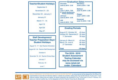 Alter High School School District Instructional Calendar North East