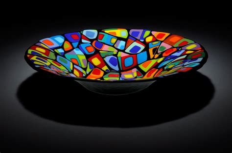 By S Parker Of Case Island Glass Fused Glass Bowl Fused Glass Dishes Glass Fusing Projects