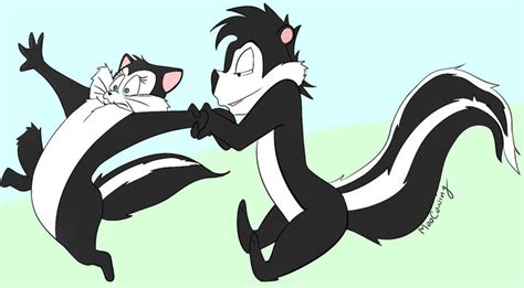 Pepe Le Pew And Penelope By Moocowing On Deviantart