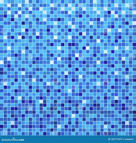 Blue Ceramic Tile Mosaic Stock Vector Illustration Of Pattern 149717479