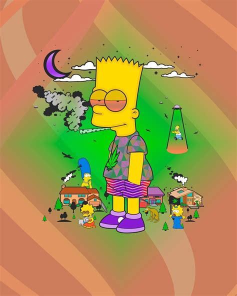 Bart Simpson Weed Wallpapers Wallpaper Cave